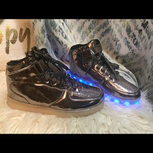 High Top Color Changing LED Light Up Unisex Shoes